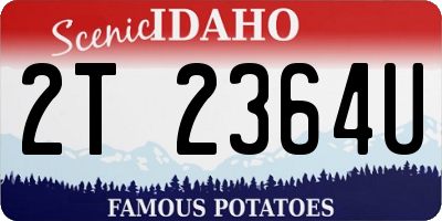 ID license plate 2T2364U