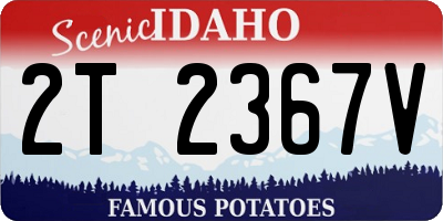 ID license plate 2T2367V