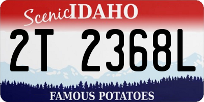ID license plate 2T2368L