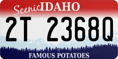 ID license plate 2T2368Q