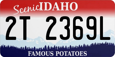 ID license plate 2T2369L