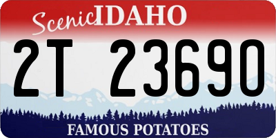 ID license plate 2T2369O