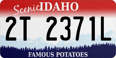 ID license plate 2T2371L