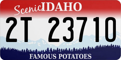 ID license plate 2T2371O