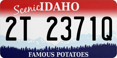 ID license plate 2T2371Q