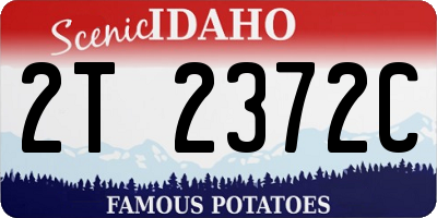 ID license plate 2T2372C