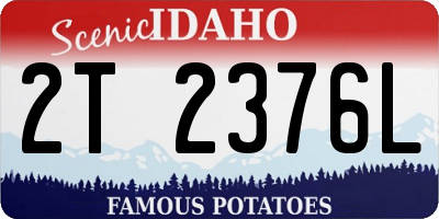 ID license plate 2T2376L