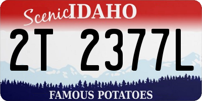 ID license plate 2T2377L