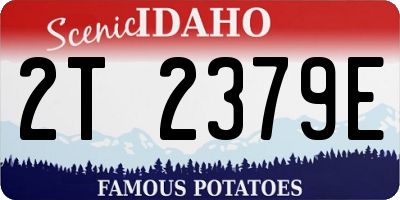 ID license plate 2T2379E