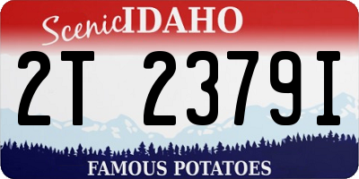 ID license plate 2T2379I