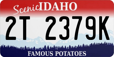 ID license plate 2T2379K