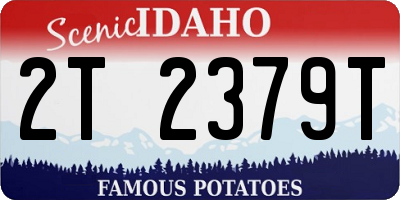ID license plate 2T2379T