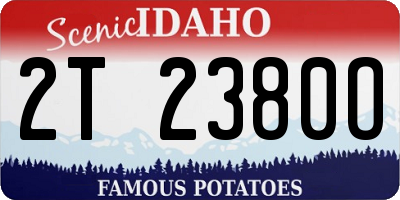 ID license plate 2T2380O