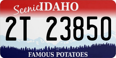 ID license plate 2T2385O
