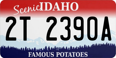 ID license plate 2T2390A