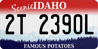 ID license plate 2T2390L
