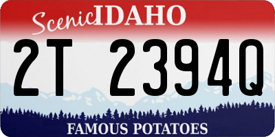 ID license plate 2T2394Q