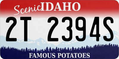 ID license plate 2T2394S