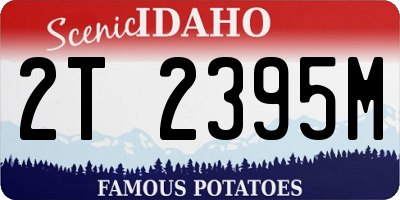 ID license plate 2T2395M