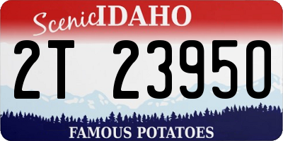 ID license plate 2T2395O