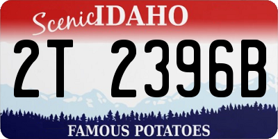 ID license plate 2T2396B