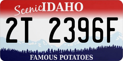ID license plate 2T2396F