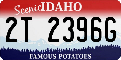 ID license plate 2T2396G