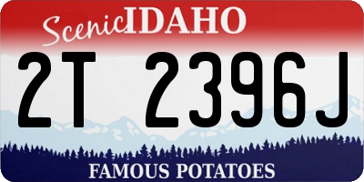 ID license plate 2T2396J