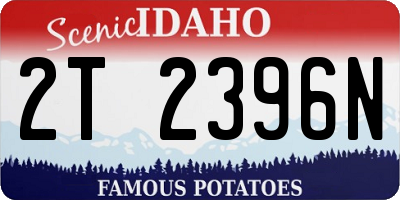 ID license plate 2T2396N