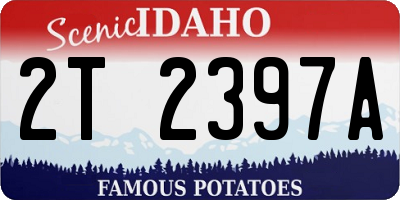 ID license plate 2T2397A