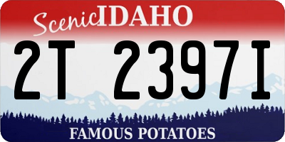 ID license plate 2T2397I