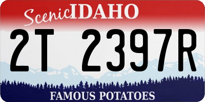 ID license plate 2T2397R