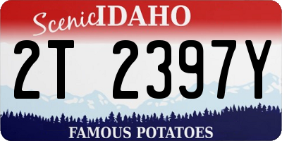 ID license plate 2T2397Y