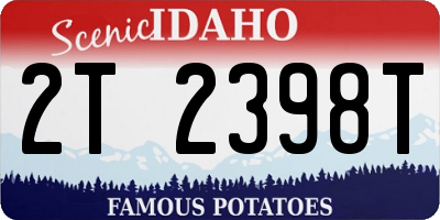 ID license plate 2T2398T