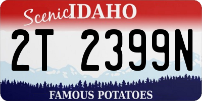 ID license plate 2T2399N