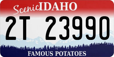 ID license plate 2T2399O