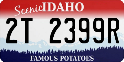 ID license plate 2T2399R