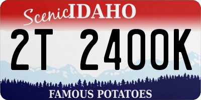 ID license plate 2T2400K