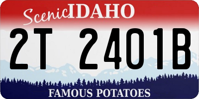 ID license plate 2T2401B