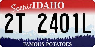 ID license plate 2T2401L