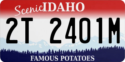 ID license plate 2T2401M
