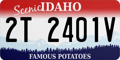 ID license plate 2T2401V