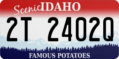 ID license plate 2T2402Q