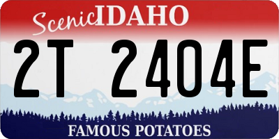 ID license plate 2T2404E