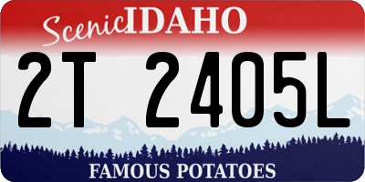 ID license plate 2T2405L