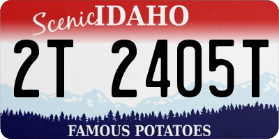ID license plate 2T2405T