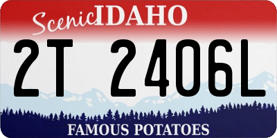 ID license plate 2T2406L