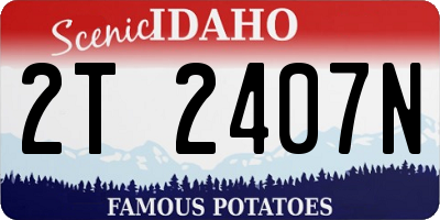 ID license plate 2T2407N