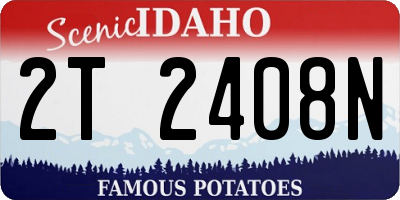 ID license plate 2T2408N
