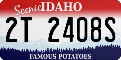 ID license plate 2T2408S
